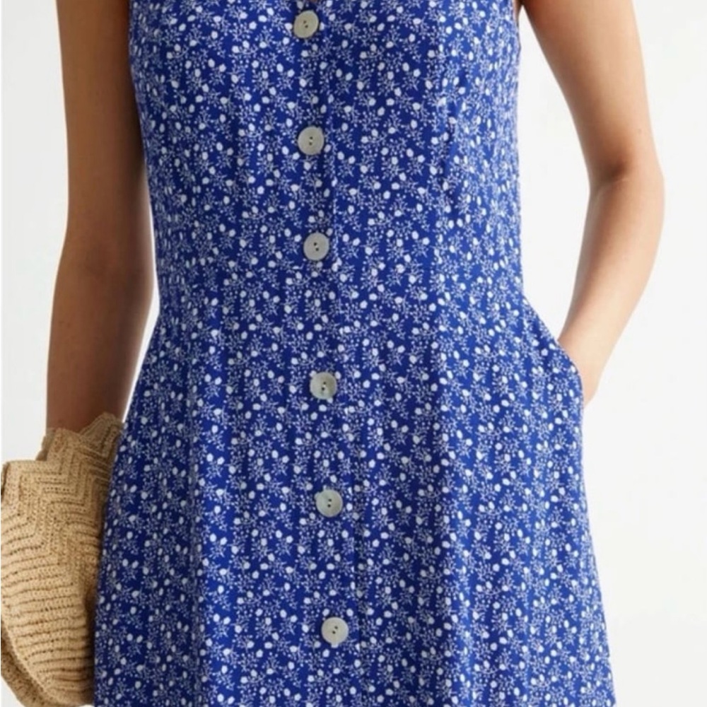 & Other Stories Sleeveless Button Up Midi Dress Size 4